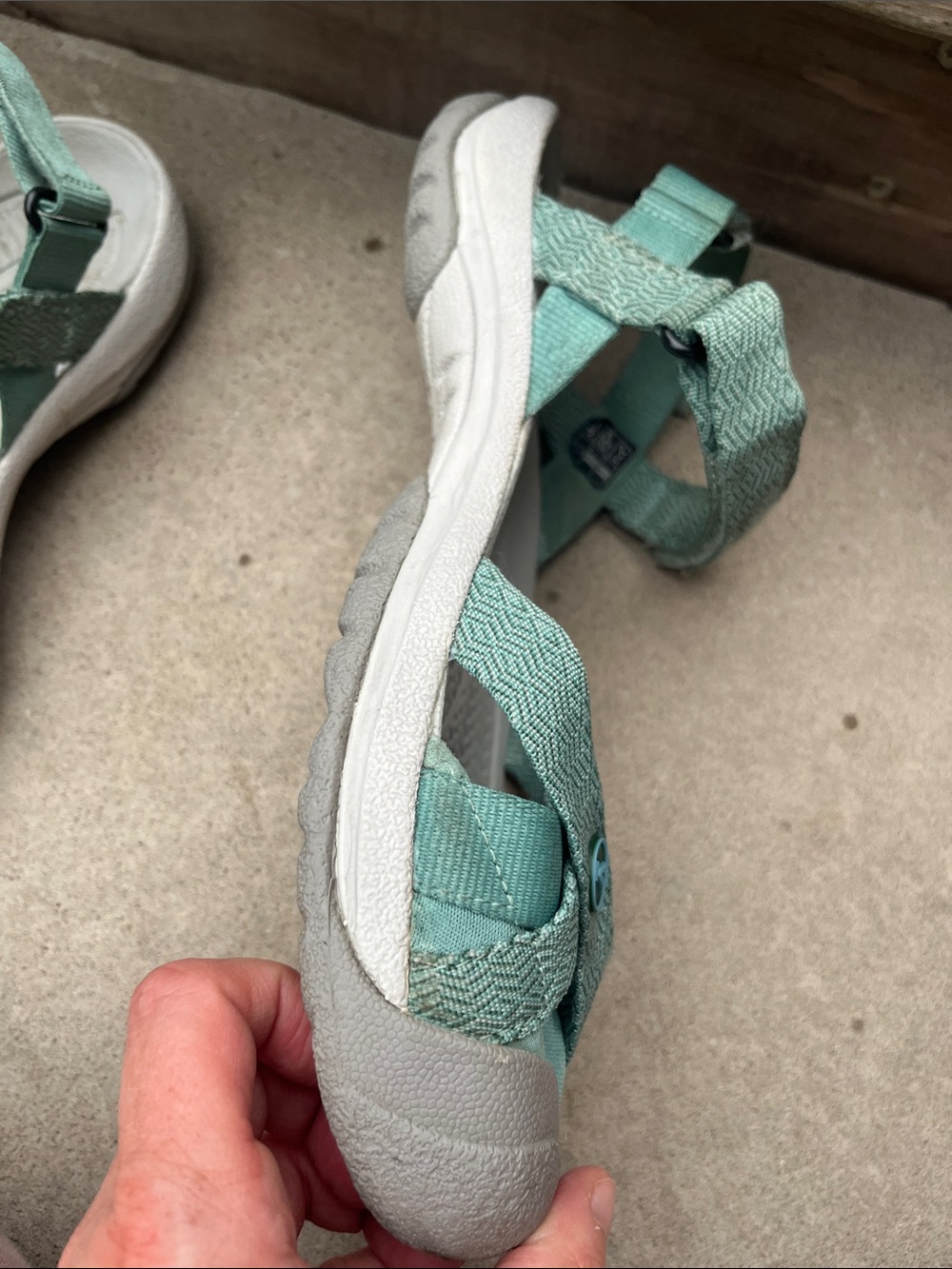 KEEN Bali Strap Sandals Aqua Green Sport Comfort Hiking Women’s Size 8.5 GUC - Picture 7 of 11